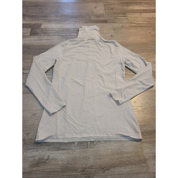 Eddie Bauer medium women's lavender and white striped turtle neck shirt - Picture 1 of 8